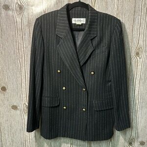 ❤️LAST CHANC: Menswear Style Women’s Pin Striped Blazer Sz 8